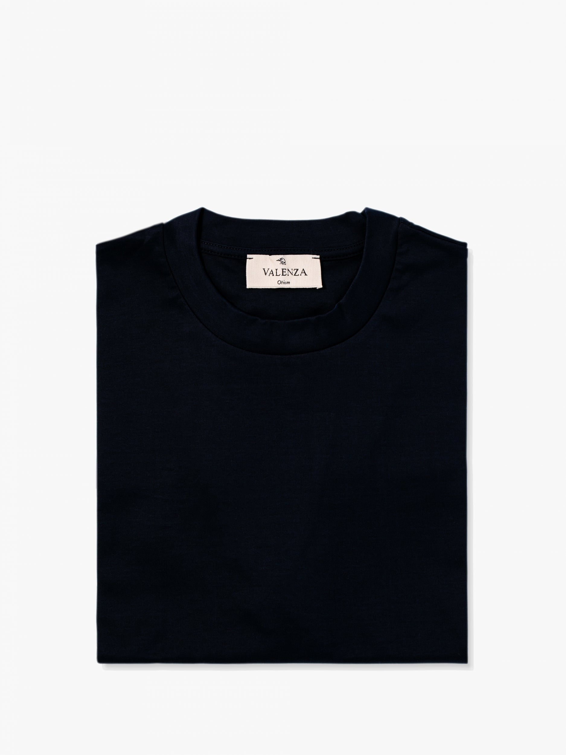 Valenza Interlock Supima T Shirt - Navy