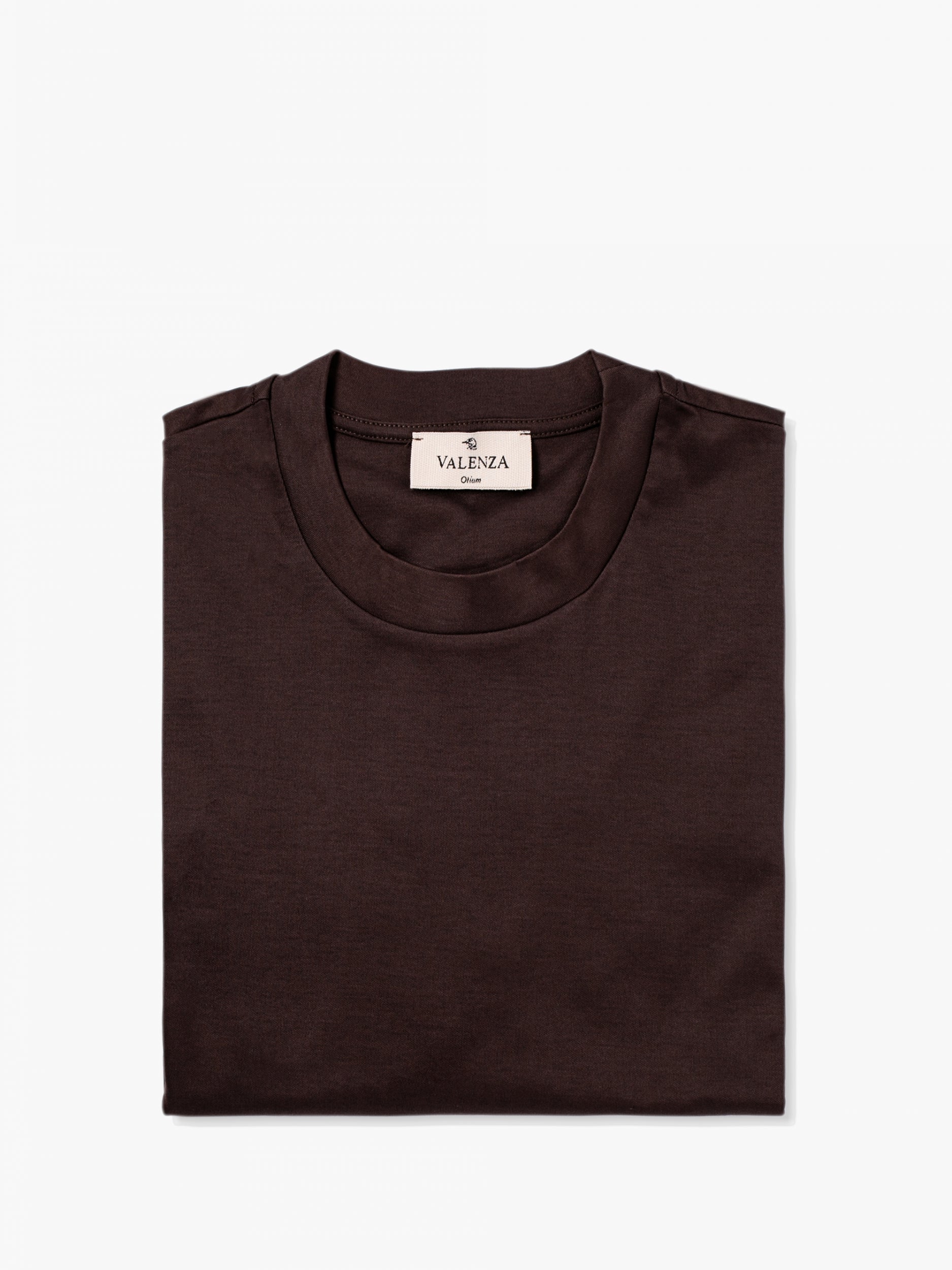 Valenza Interlock Supima T Shirt - Ebony Brown