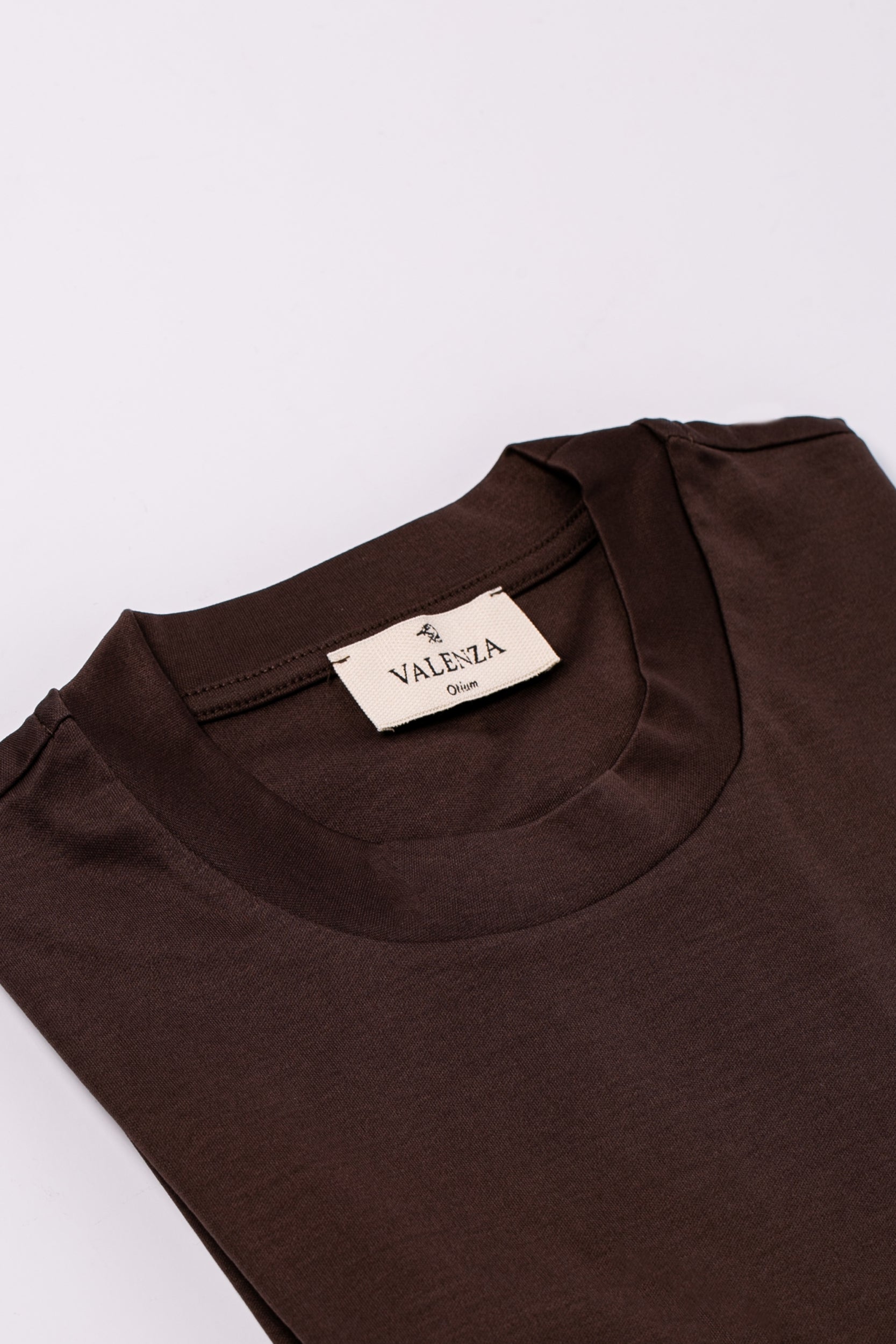 Valenza Interlock Supima T Shirt - Ebony Brown