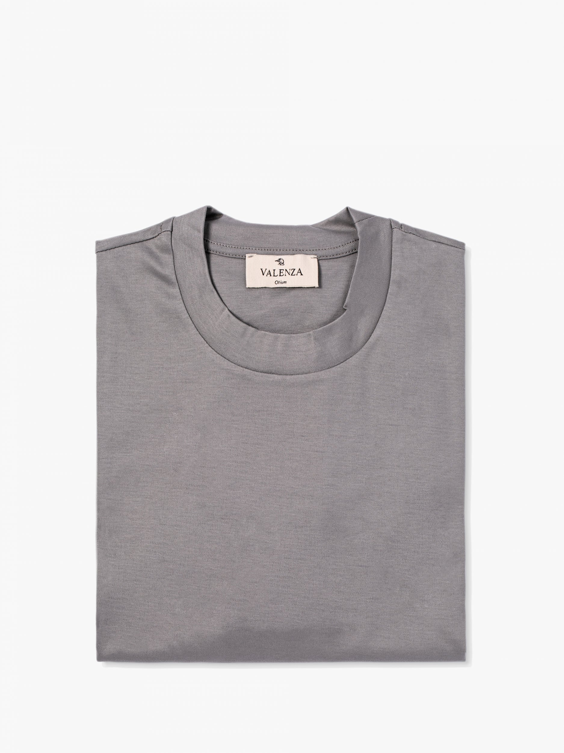 Valenza Interlock Supima T Shirt - Grey