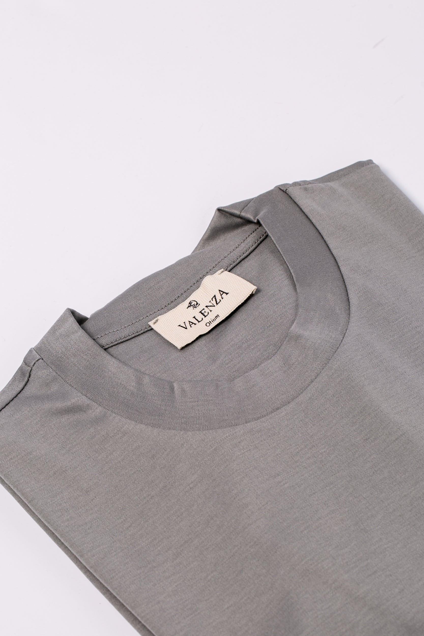 Valenza Interlock Supima T Shirt - Grey