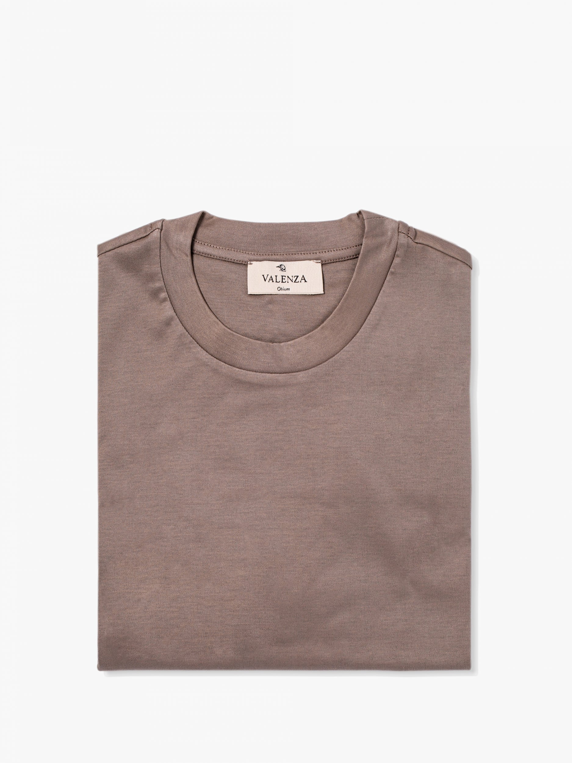 Valenza Interlock Supima T Shirt - Lead Grey