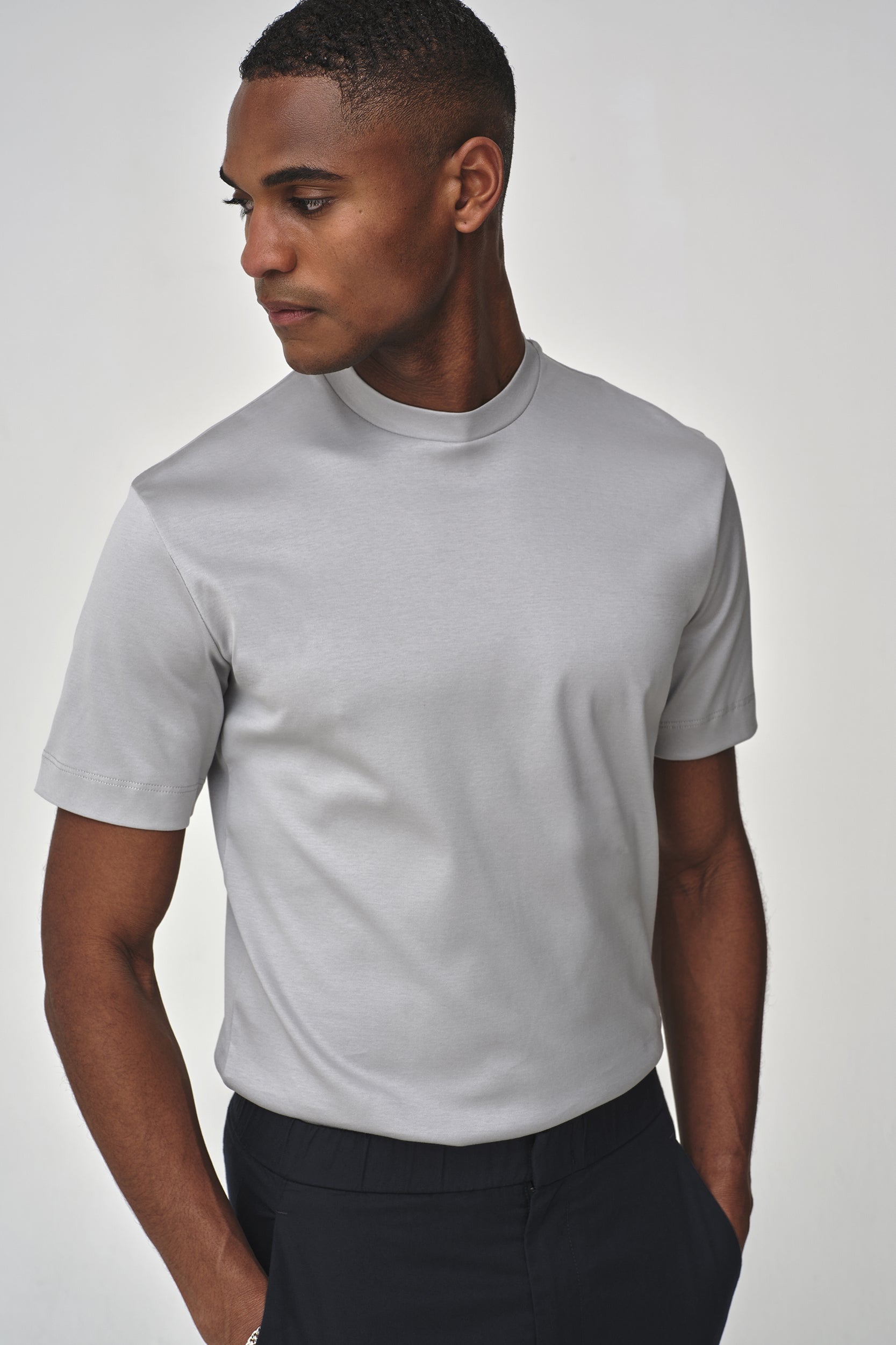 Valenza Interlock Supima T Shirt - Marble