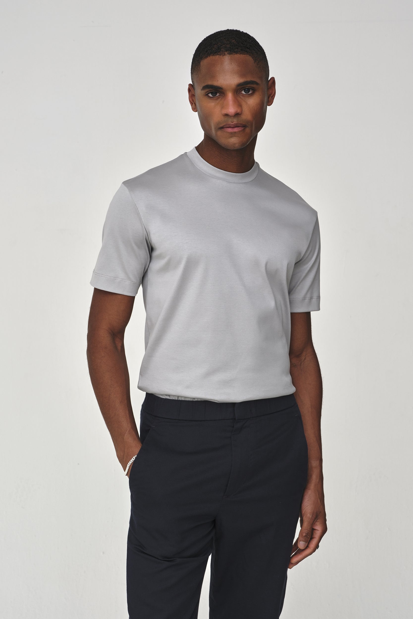 Valenza Interlock Supima T Shirt - Marble