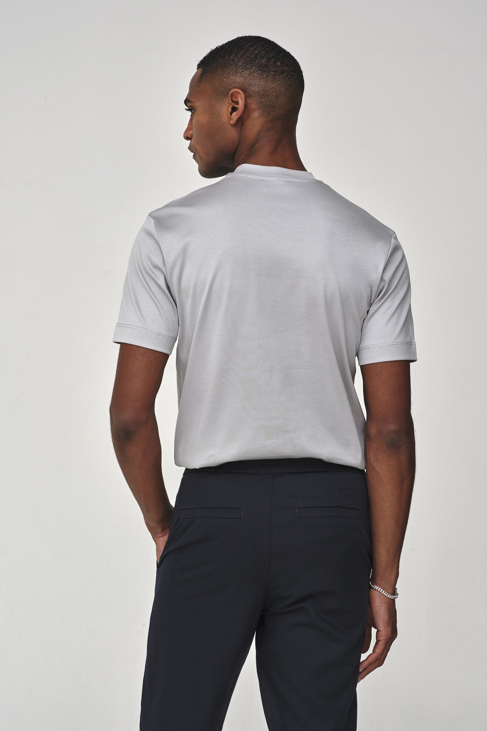 Valenza Interlock Supima T Shirt - Marble