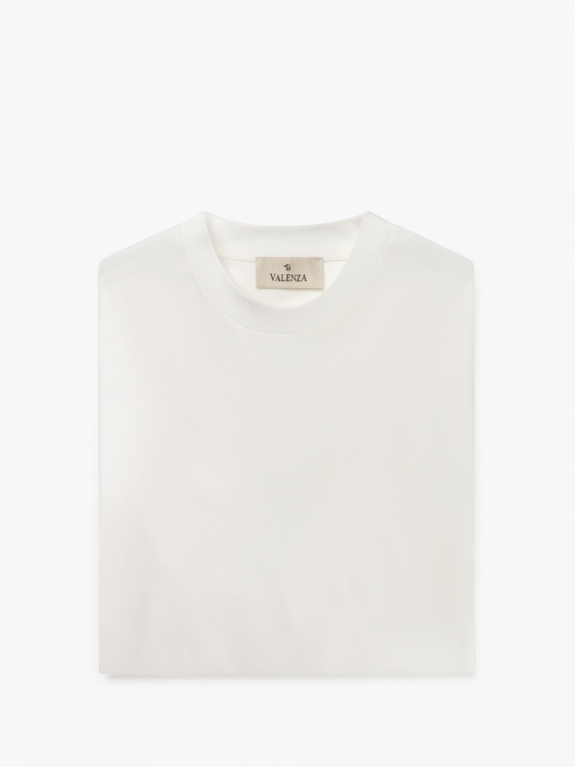 Valenza Interlock Supima T Shirt - Off-White