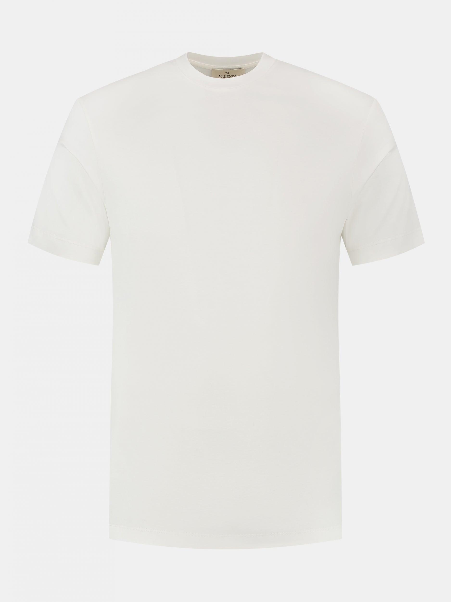 Valenza Interlock Supima T Shirt - Off-White