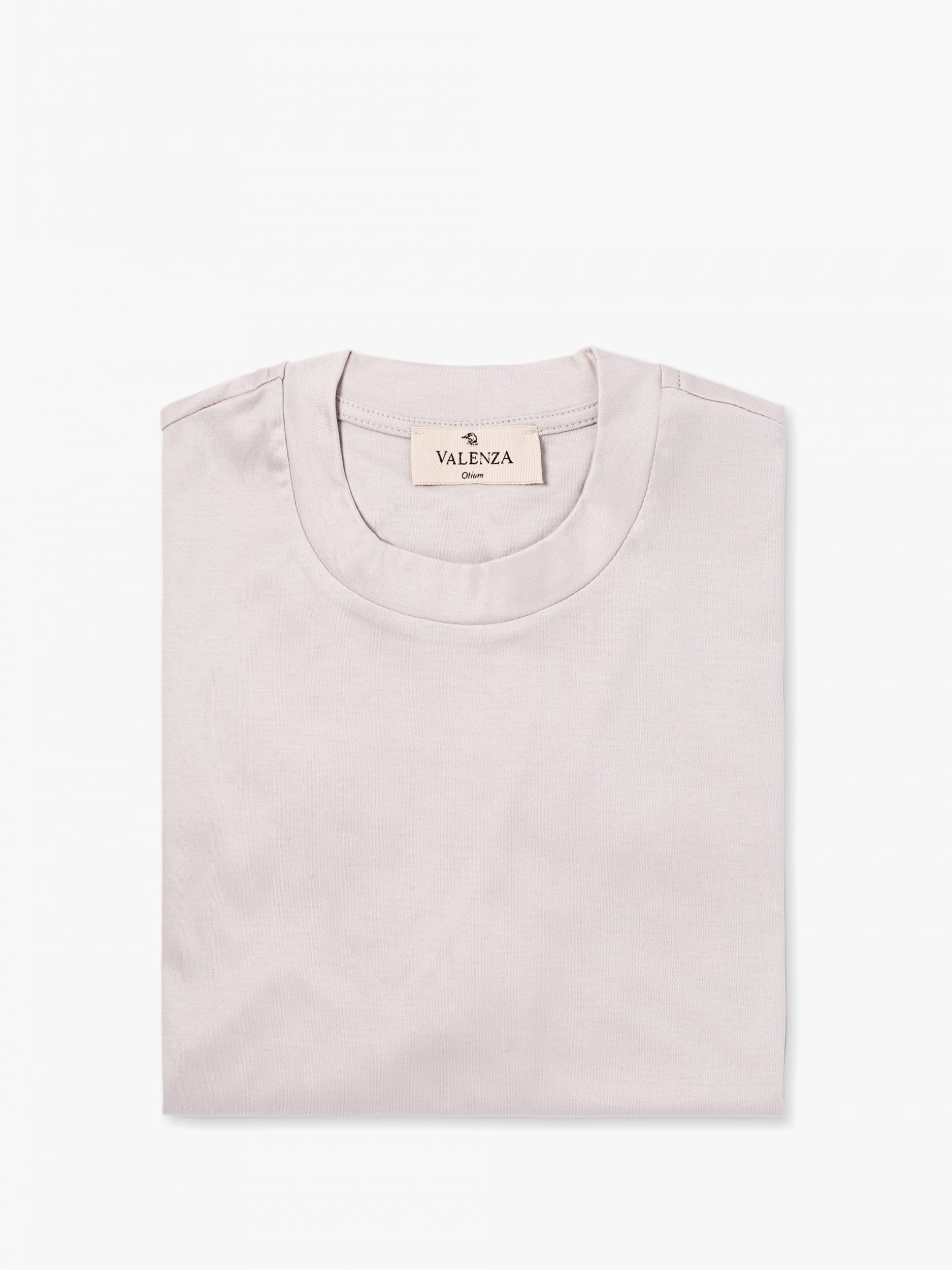 Valenza Interlock Supima T Shirt - Pearl Grey