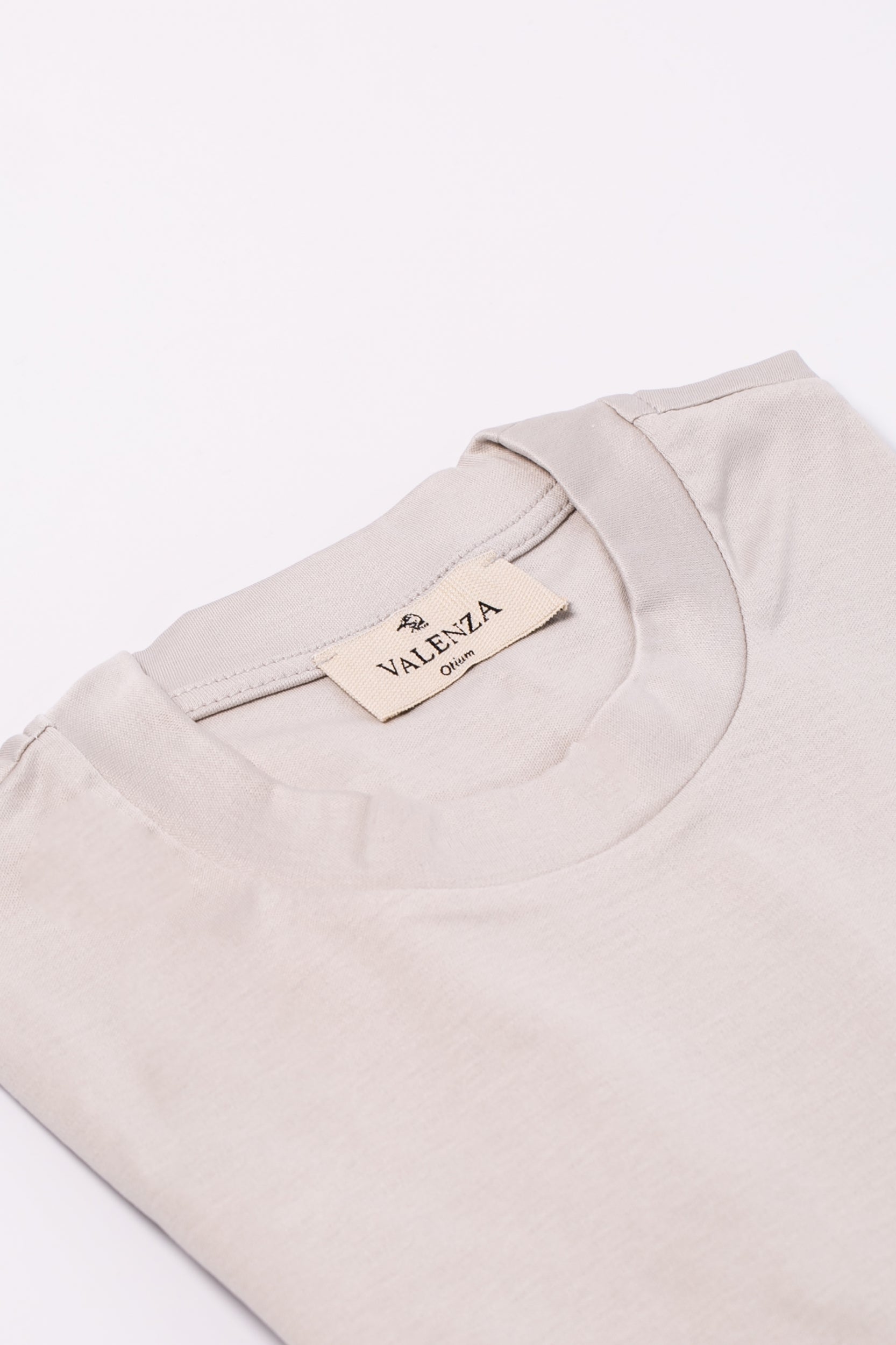 Valenza Interlock Supima T Shirt - Pearl Grey